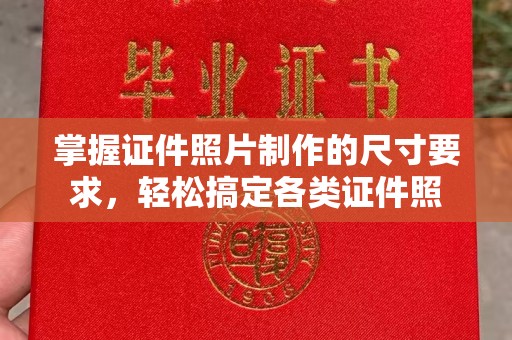 西藏掌握证件照片制作的尺寸要求，轻松搞定各类证件照